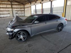 Salvage cars for sale at auction: 2021 Honda Accord Touring Hybrid