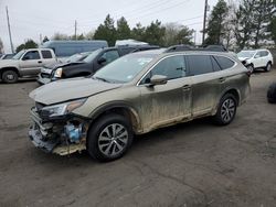 Salvage cars for sale from Copart Denver, CO: 2022 Subaru Outback Premium