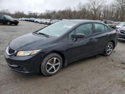 Salvage cars for sale from Copart Ellwood City, PA: 2015 Honda Civic SE