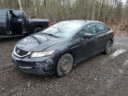 Salvage cars for sale from Copart Ontario Auction, ON: 2014 Honda Civic LX