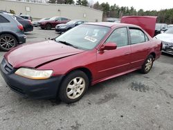 Salvage cars for sale from Copart Exeter, RI: 2002 Honda Accord EX