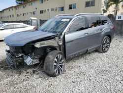 Vehiculos salvage en venta de Copart Opa Locka, FL: 2022 Volkswagen Atlas SEL Premium R-Line