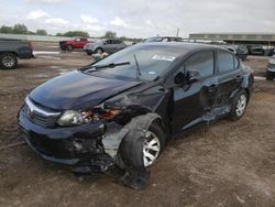 Salvage cars for sale at Houston, TX auction: 2012 Honda Civic LX