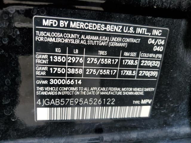 2005 Mercury 2005 MERCEDES-BENZ ML 350