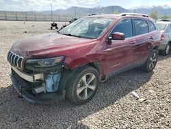 Salvage cars for sale at Magna, UT auction: 2021 Jeep Cherokee Limited