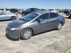 Salvage cars for sale from Copart Antelope, CA: 2012 Honda Civic LX