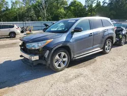 Salvage cars for sale at Greenwell Springs, LA auction: 2015 Toyota Highlander Limited