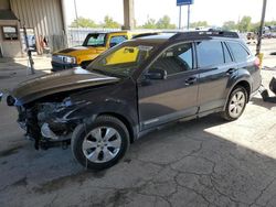 Salvage cars for sale from Copart Fort Wayne, IN: 2011 Subaru Outback 2.5I Premium