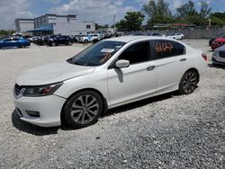 Salvage cars for sale from Copart Opa Locka, FL: 2015 Honda Accord Sport