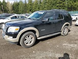 Salvage cars for sale from Copart Graham, WA: 2008 Ford Explorer Eddie Bauer