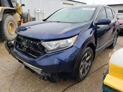 Salvage cars for sale at Pekin, IL auction: 2017 Honda CR-V EXL