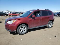 Salvage cars for sale at Brighton, CO auction: 2015 Subaru Forester 2.5I Premium