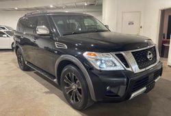 Nissan Armada Vehiculos salvage en venta: 2017 Nissan Armada Platinum