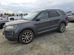 Salvage cars for sale at Antelope, CA auction: 2016 Ford Explorer Limited
