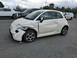 Salvage cars for sale at San Martin, CA auction: 2015 Fiat 500 Electric