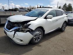 Salvage cars for sale at Denver, CO auction: 2015 Nissan Murano S