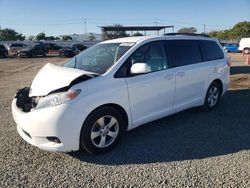 Toyota Sienna LE salvage cars for sale: 2015 Toyota Sienna LE