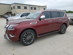 Salvage cars for sale from Copart Wilmer, TX: 2023 Nissan Armada Platinum