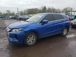 Salvage cars for sale at Chalfont, PA auction: 2018 Mitsubishi Eclipse Cross ES