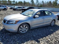 Salvage cars for sale at Windham, ME auction: 2010 Honda Accord EXL