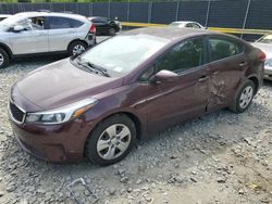 Salvage cars for sale at Waldorf, MD auction: 2017 KIA Forte LX
