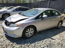 Honda Civic salvage cars for sale: 2012 Honda Civic LX