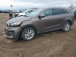 Salvage cars for sale at Davison, MI auction: 2019 KIA Sorento L