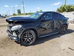 Vehiculos salvage en venta de Copart Miami, FL: 2017 Mercedes-Benz GLE Coupe 43 AMG