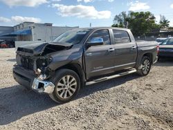 Toyota salvage cars for sale: 2016 Toyota Tundra Crewmax Limited