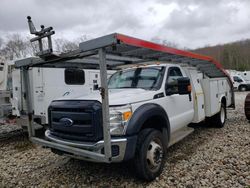 Salvage trucks for sale at West Warren, MA auction: 2015 Ford F550 Super Duty