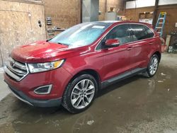 Salvage cars for sale at Ebensburg, PA auction: 2016 Ford Edge Titanium