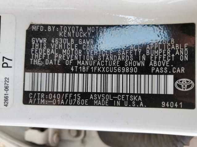 2012 Toyota Camry Base