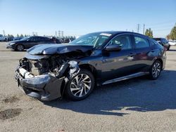 Salvage cars for sale at Rancho Cucamonga, CA auction: 2018 Honda Civic EX