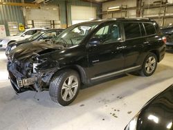 Salvage cars for sale from Copart Eldridge, IA: 2012 Toyota Highlander Limited