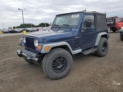 Salvage cars for sale at East Granby, CT auction: 2003 Jeep Wrangler / TJ Sport