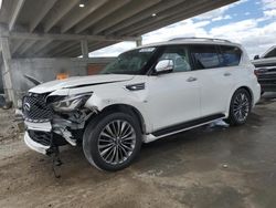 Salvage cars for sale at West Palm Beach, FL auction: 2019 Infiniti QX80 Luxe