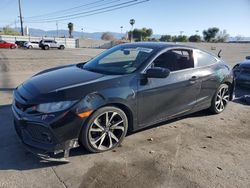 Salvage cars for sale at Colton, CA auction: 2018 Honda Civic SI