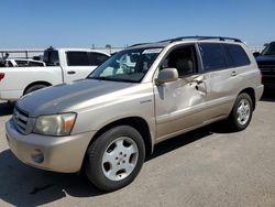Salvage cars for sale at Fresno, CA auction: 2005 Toyota Highlander Limited