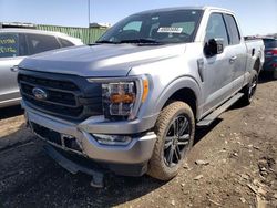Salvage cars for sale from Copart Elgin, IL: 2021 Ford F150 Super Cab