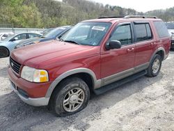 Salvage cars for sale at Hurricane, WV auction: 2002 Ford Explorer XLT