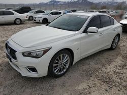 Salvage cars for sale at Magna, UT auction: 2018 Infiniti Q50 Luxe