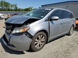 Salvage cars for sale at Spartanburg, SC auction: 2016 Honda Odyssey EXL