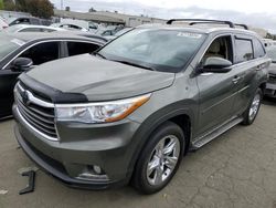 Salvage cars for sale from Copart Martinez, CA: 2016 Toyota Highlander Limited