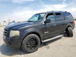 Salvage cars for sale at Fresno, CA auction: 2007 Ford Expedition Limited