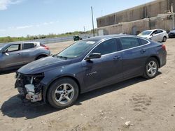 Chevrolet salvage cars for sale: 2017 Chevrolet Malibu LS