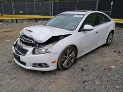 Salvage cars for sale at Waldorf, MD auction: 2013 Chevrolet Cruze LTZ