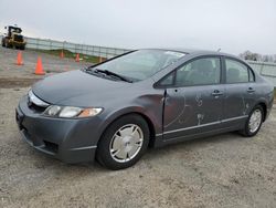 Salvage cars for sale from Copart Mcfarland, WI: 2010 Honda Civic Hybrid