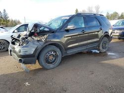 Salvage cars for sale from Copart Bowmanville, ON: 2015 Ford Explorer XLT