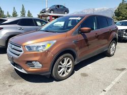 Salvage cars for sale from Copart Rancho Cucamonga, CA: 2017 Ford Escape SE