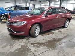 Salvage cars for sale at Ham Lake, MN auction: 2016 Chrysler 200 Limited